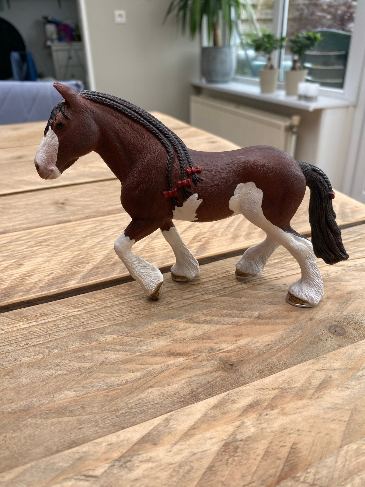 Schleich Shire Paard - Gedetailleerd Speelgoed Paard, Ophalen of Verzenden, Zo goed als nieuw, Jongen of Meisje