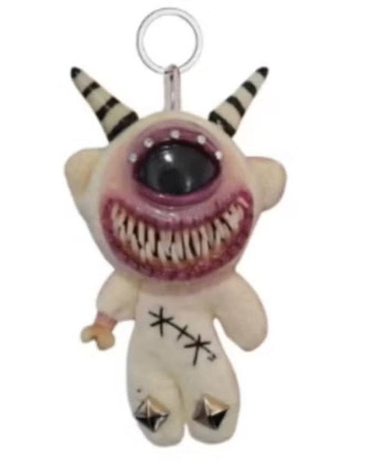 Horror knuffel sleutelhanger eng figuur met een oog (8cm), Ophalen of Verzenden, Nieuw, Knuffel of Figuurtje