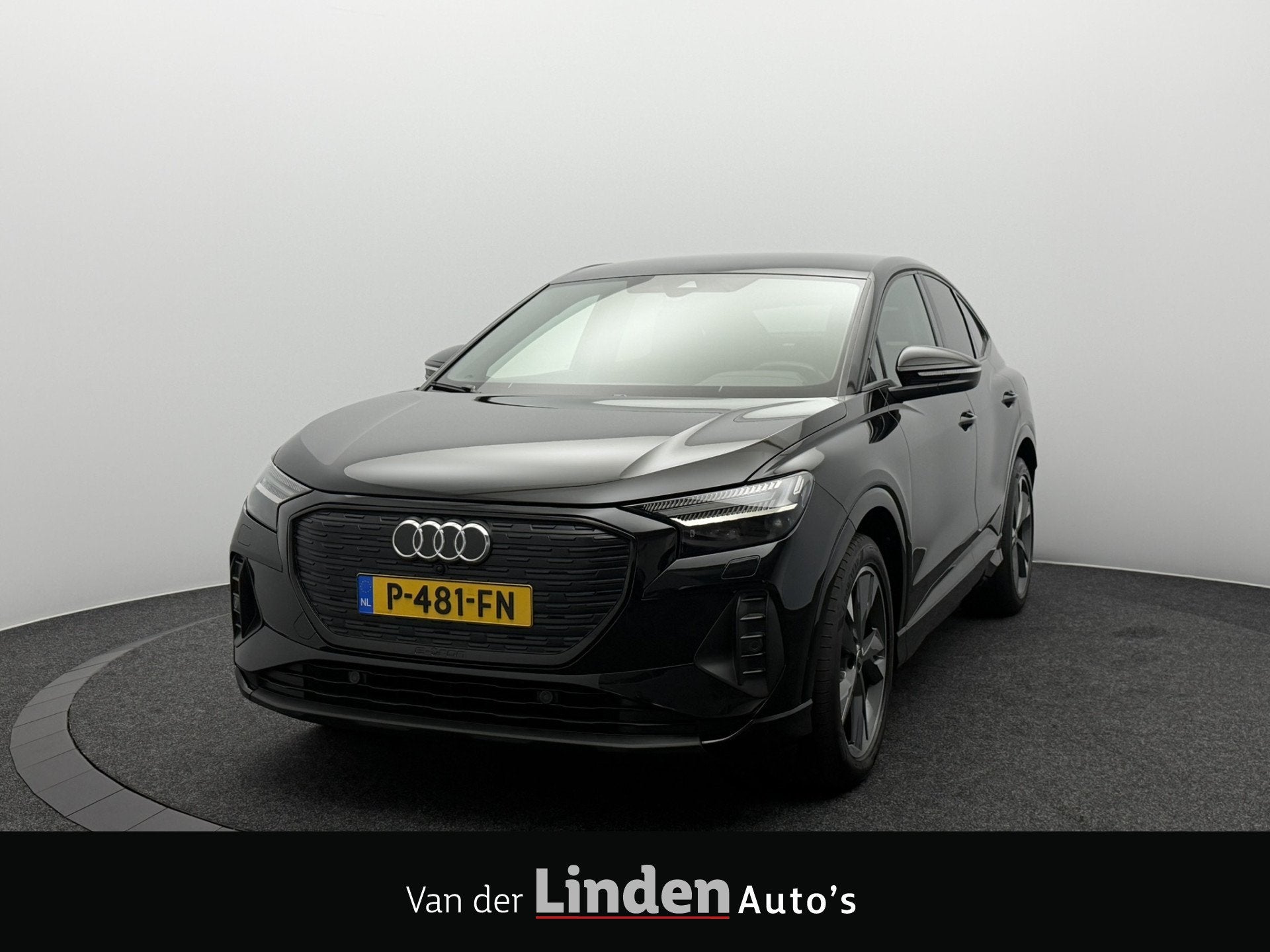 Audi Q4 Sportback e-tron 40 Launch Edition 77 kWh SOH 93,1%, Auto's, Audi, Achterwielaandrijving, Gebruikt, 2020 kg, Zwart