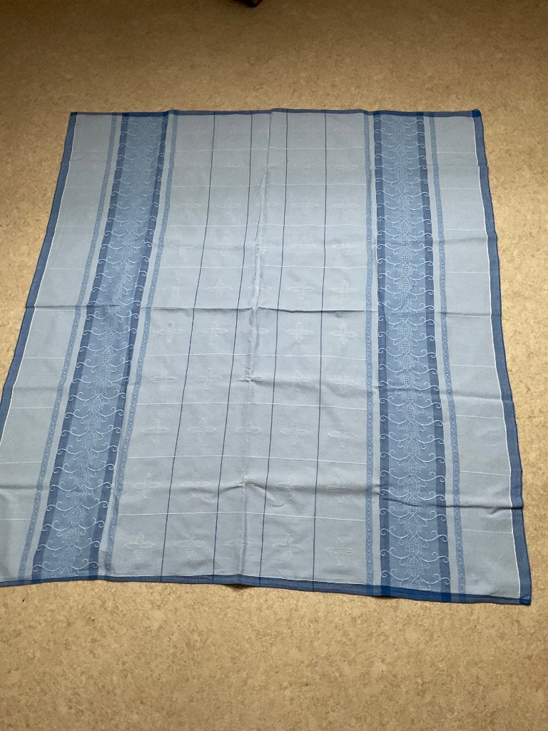 Top tafelkleedje 122x108 cm - Gebruikt, goede conditie, 122 cm, 108 cm, Blauw, Ophalen of Verzenden