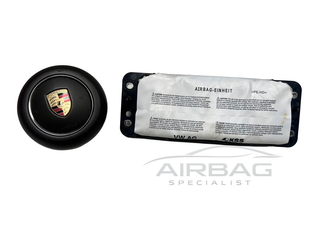 Porsche Macan 95B Stuur airbag bruin + passenger airbag 95B8, Auto-onderdelen, Gebruikt, -, -, Ophalen of Verzenden