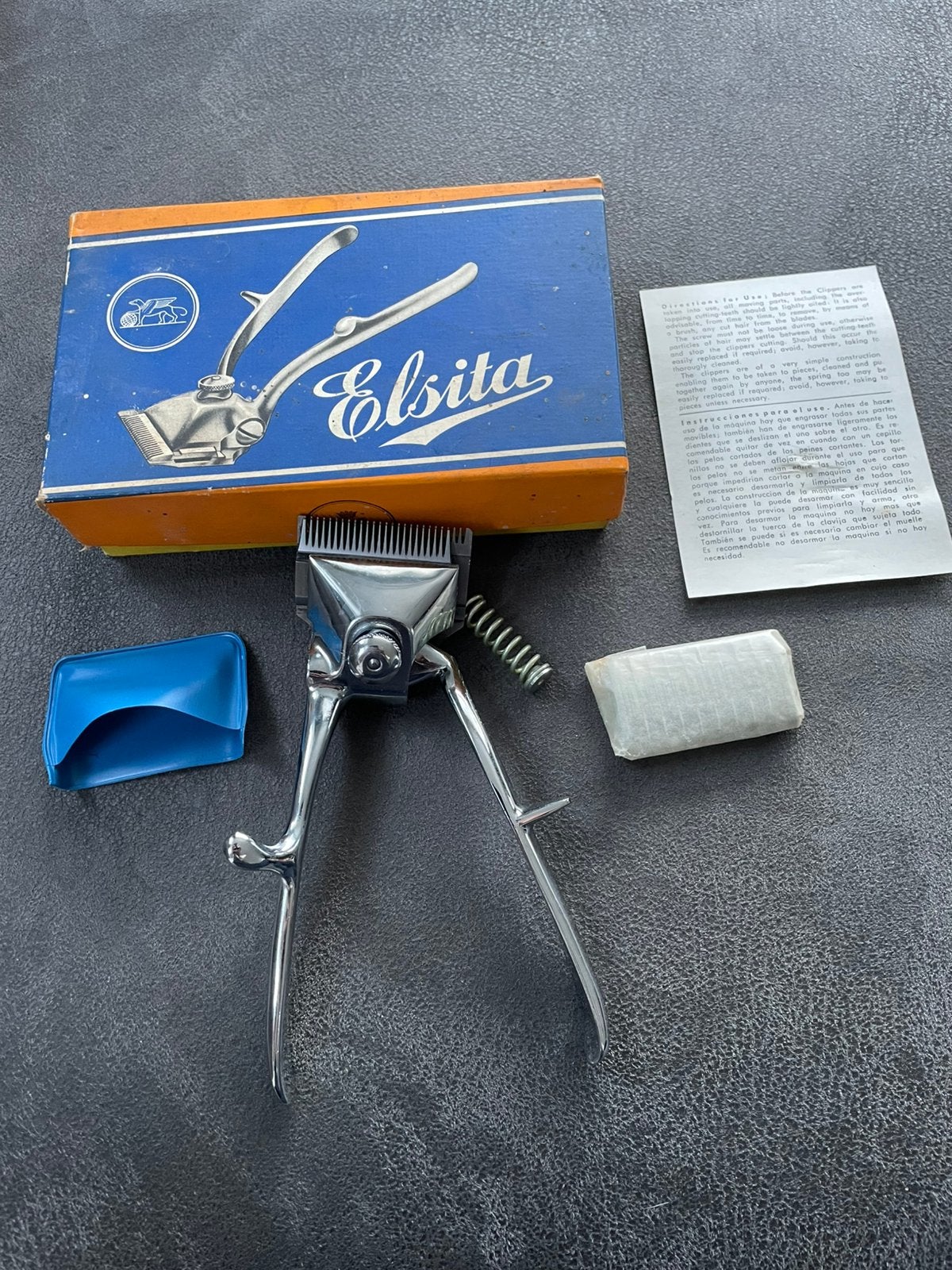 Vintage tondeuse Elsita, Ophalen of Verzenden, Zo goed als nieuw, Tondeuse
