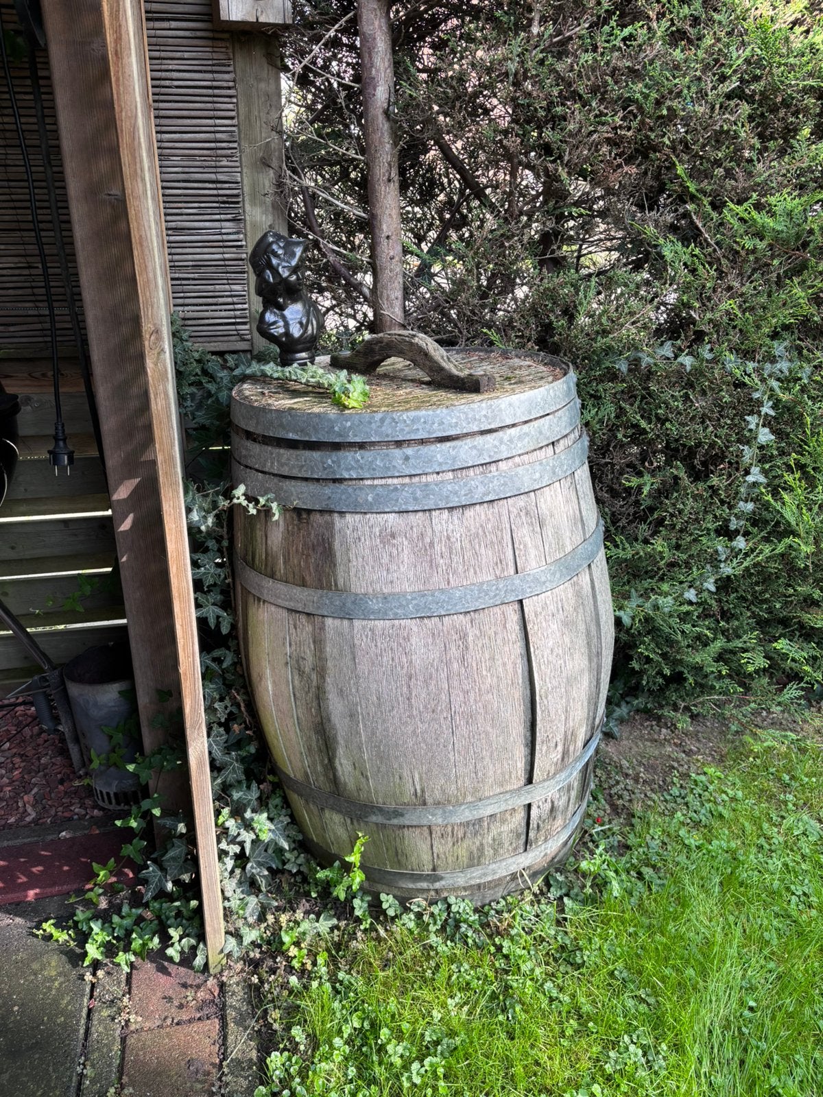 Tuin wijnvat/regenton, Tuin en Terras, Minder dan 75 liter, Ophalen, Gebruikt, Hout