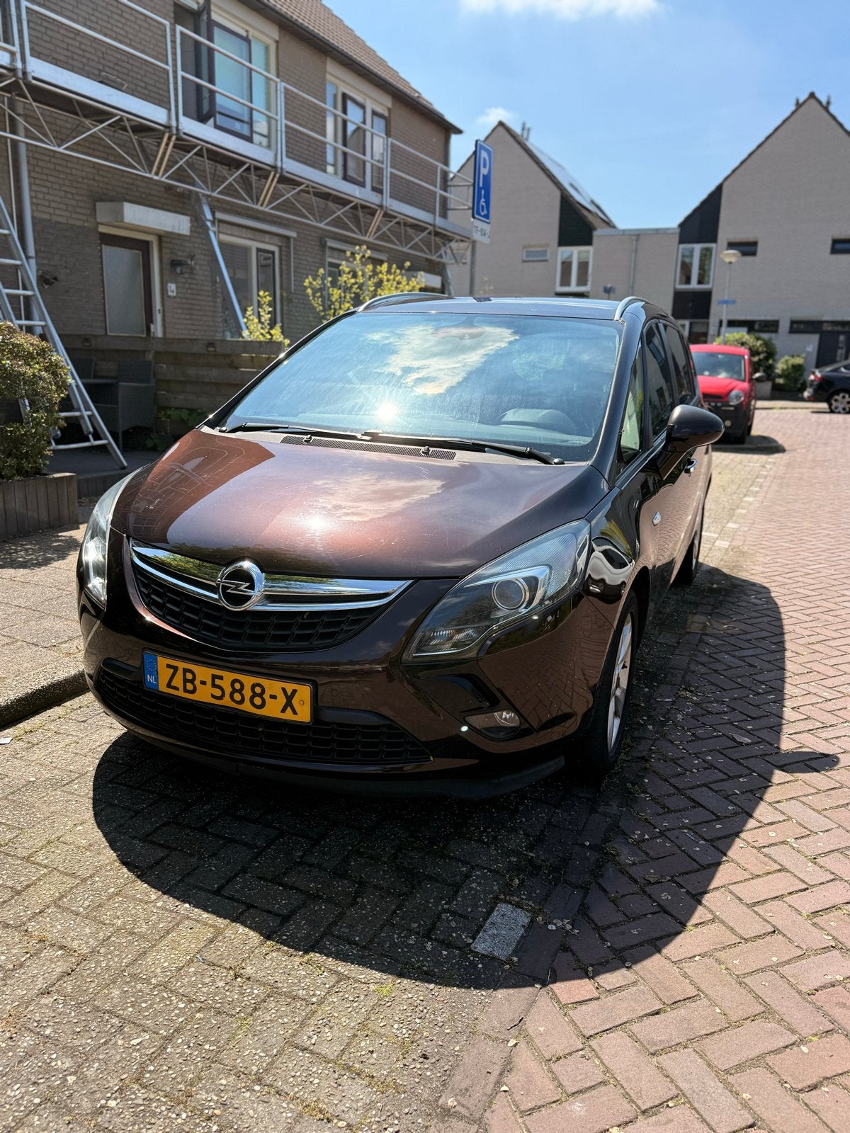 Opel Zafira 1.4T 88KW 2012 Bruin 7 personen, Auto's, 15 km/l, 1250 kg, 4 cilinders, Bruin