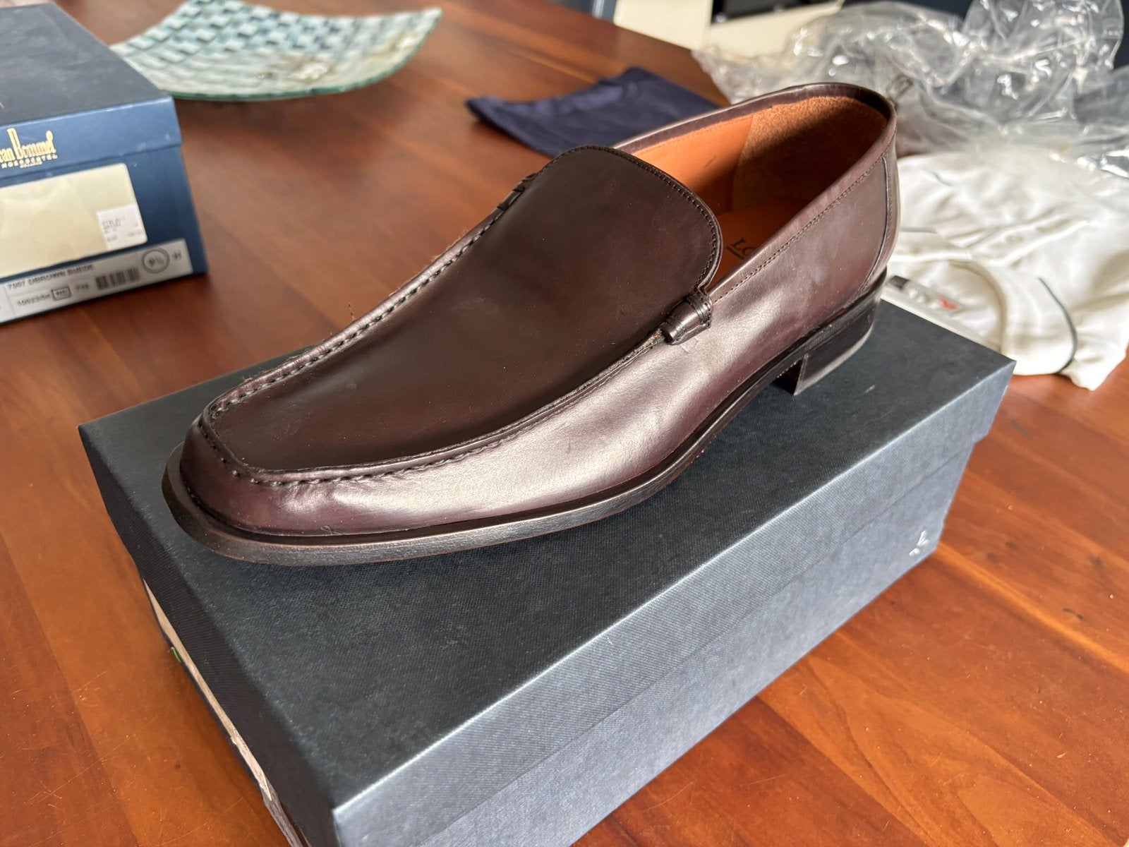 Lottusse heren loafers maat 44 Nieuw in doos en ongedragen, Loafers, Bruin, Nieuw, Ophalen of Verzenden