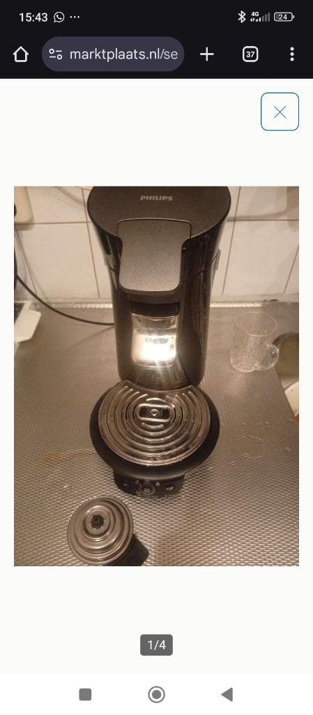 Philips Senseo koffiezetapparaat aparaat, Ophalen, Koffiepads en cups, Gebruikt, Espresso apparaat