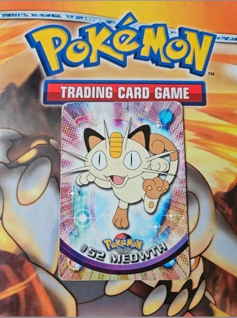 Meowth topps #52 1999 pokemon kaart, Ophalen of Verzenden, Gebruikt, Losse kaart