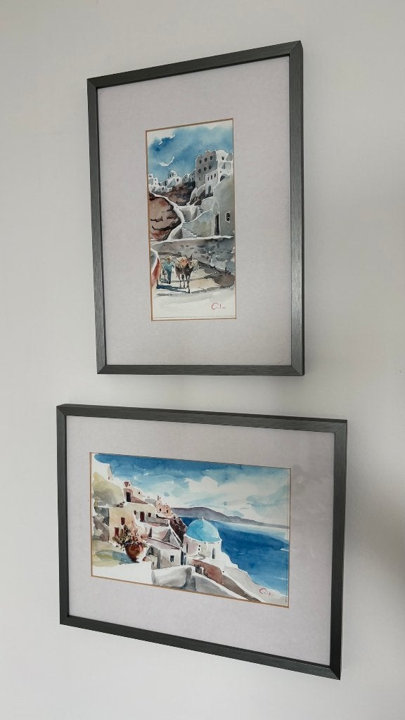 Santorini vibes - pictures in frame, Ophalen, Minder dan 50 cm, 5 – 50, Print