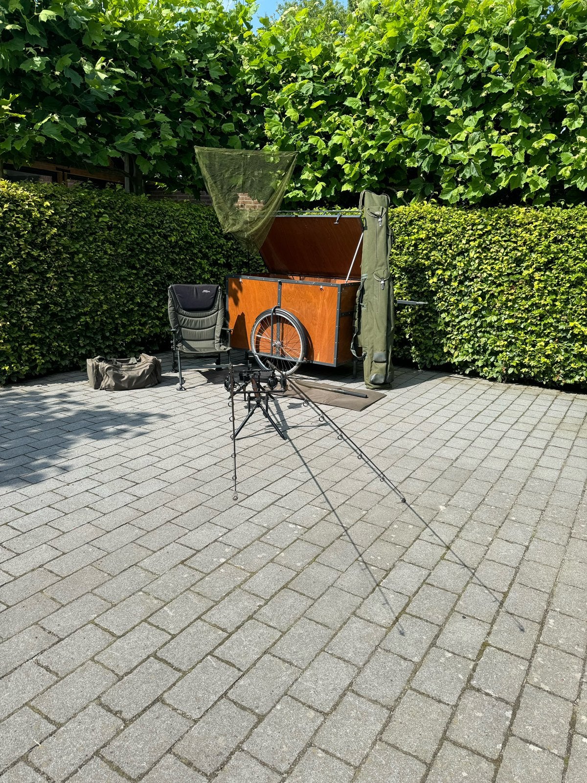 Professionele karpervisset, Ophalen, Zo goed als nieuw, Complete set