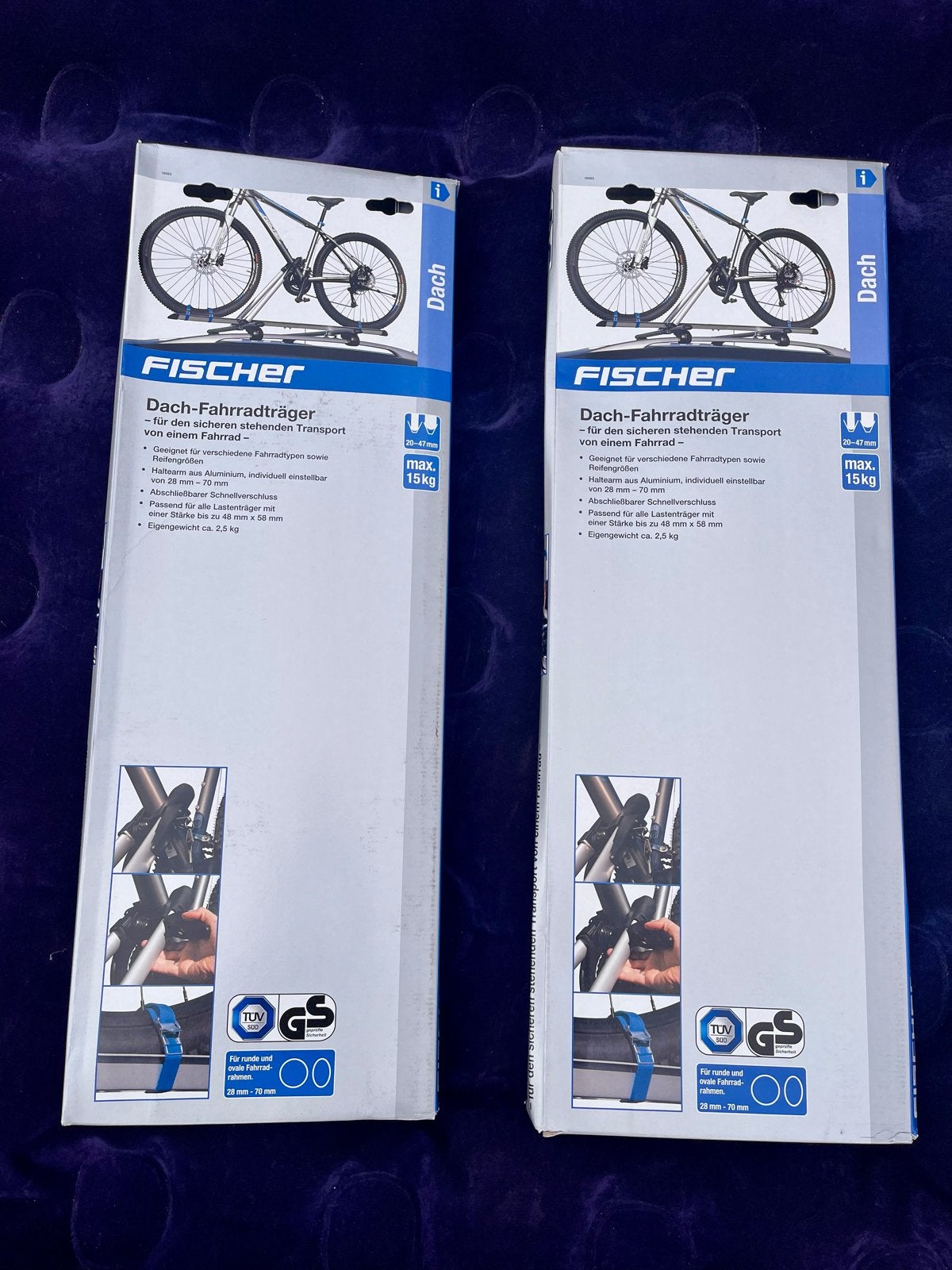 Fischer dak-fietsendrager (2 stuks, eventueel apart), Auto diversen, Ophalen of Verzenden, Nieuw