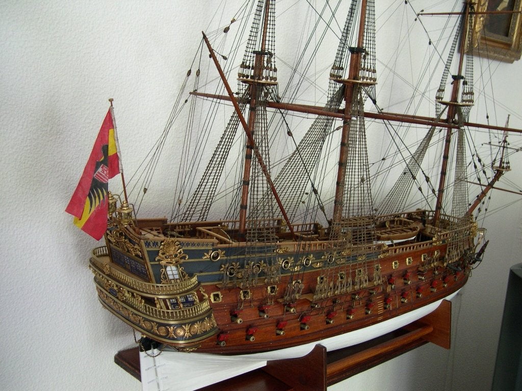 scheepsmodel San Felipe 1690, Hobby en Vrije tijd, Modelbouw | Boten en Schepen, Ophalen, Zo goed als nieuw, 1:50 tot 1:200