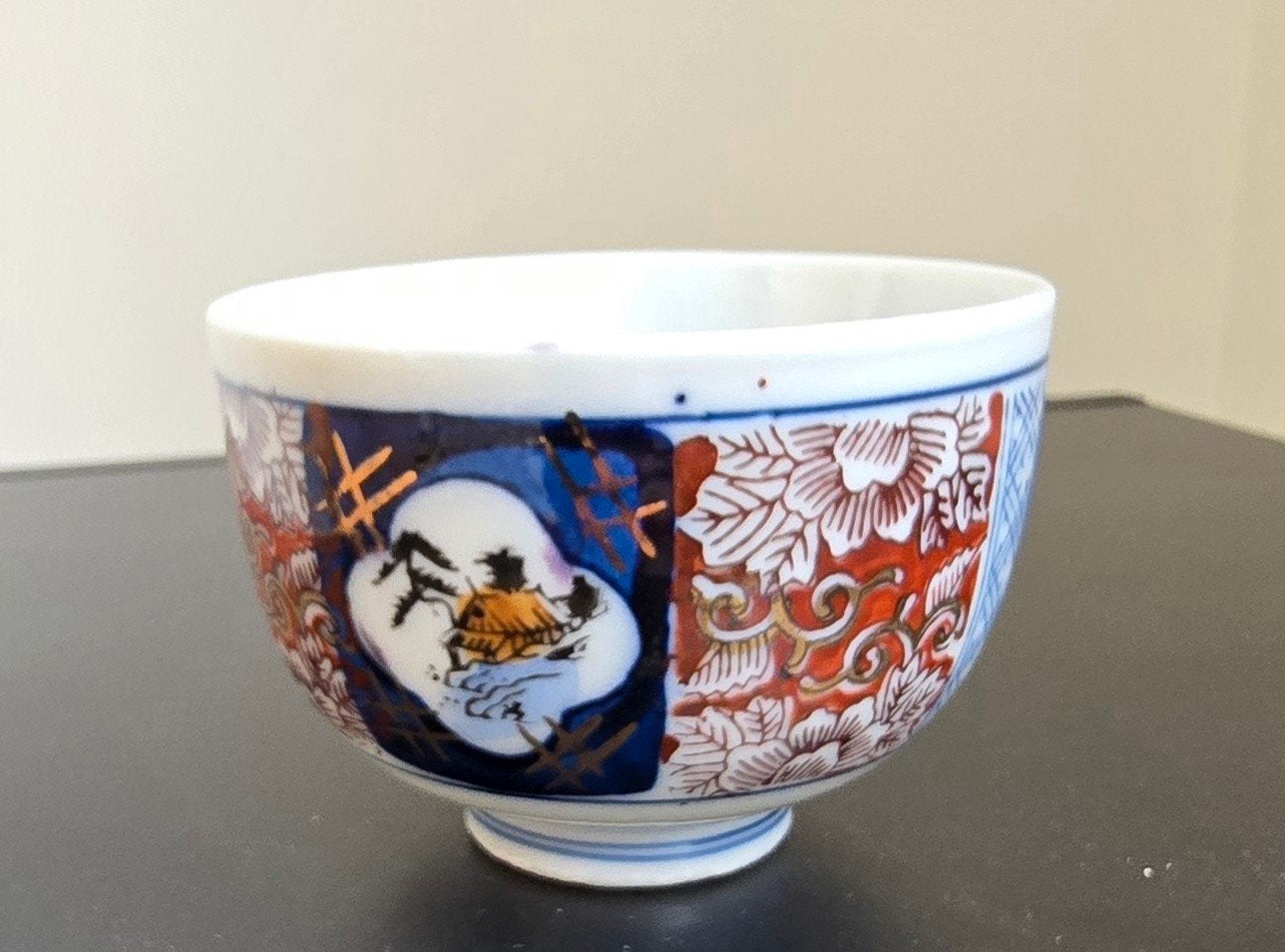 Antieke Japanse Imari porselein kleine kom, handgeschilderd, Ophalen of Verzenden