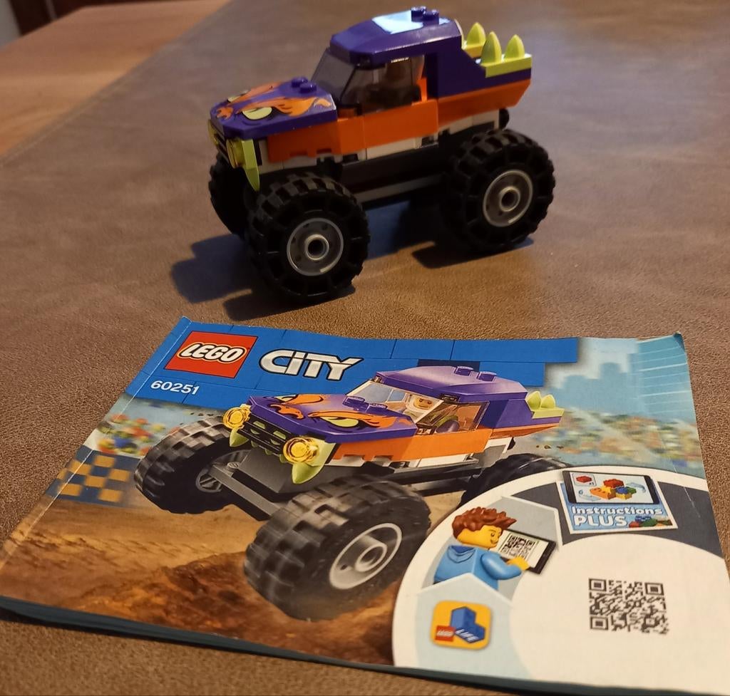 Lego City 60251 Monster Truck - Compleet & Gedemonteerd, Ophalen of Verzenden, Gebruikt, Complete set, Lego