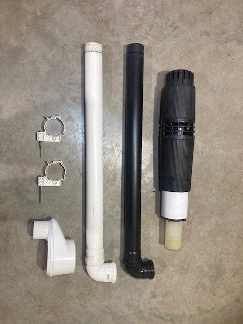 rookgasafvoer cv installatie, Ophalen of Verzenden, Zo goed als nieuw, Minder dan 60 cm, Cv-ketel of Combi-ketel