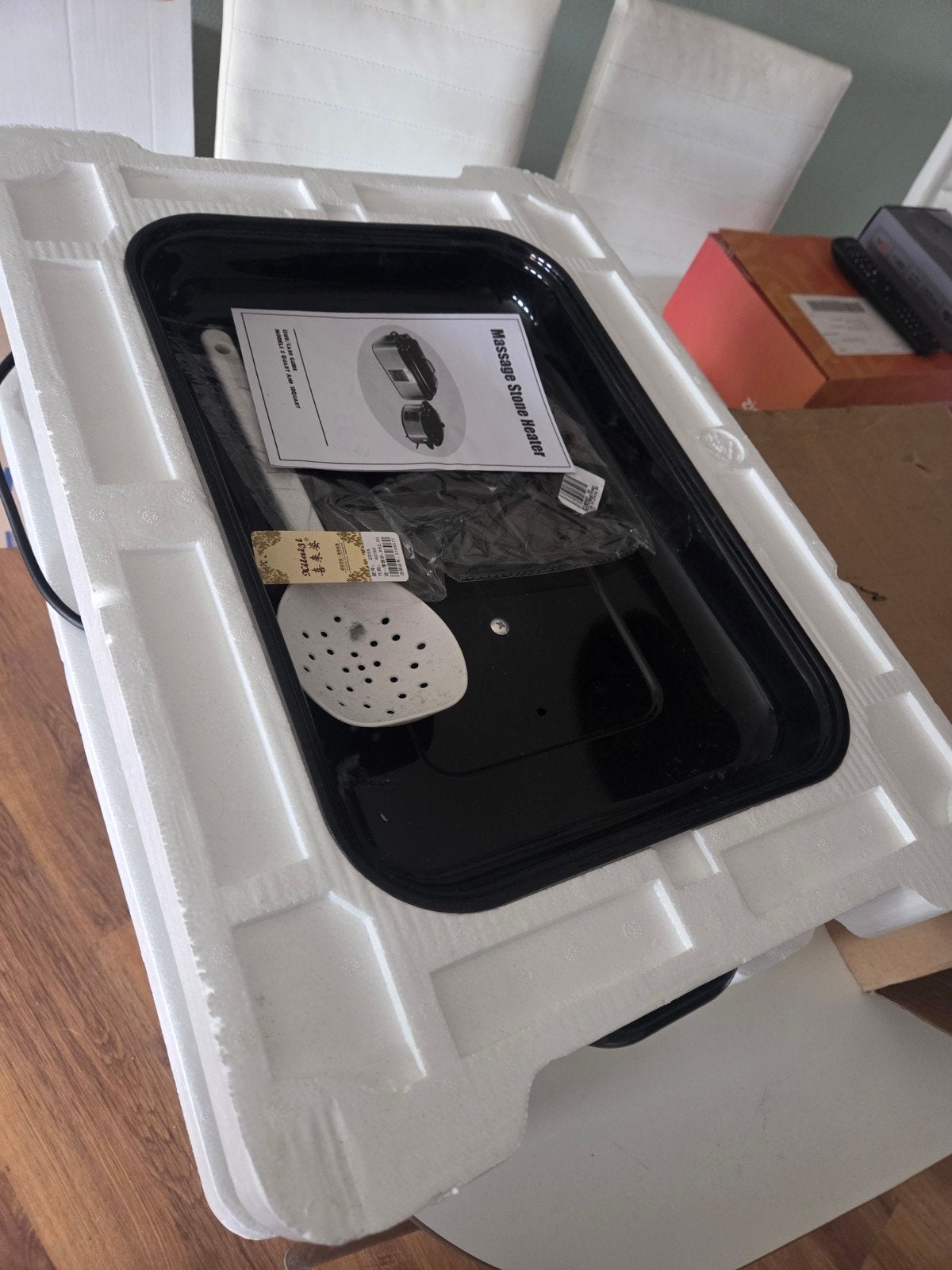 Massage Steen Verwarmer - Nieuw in doos, Ophalen of Verzenden, Nieuw, Overige typen