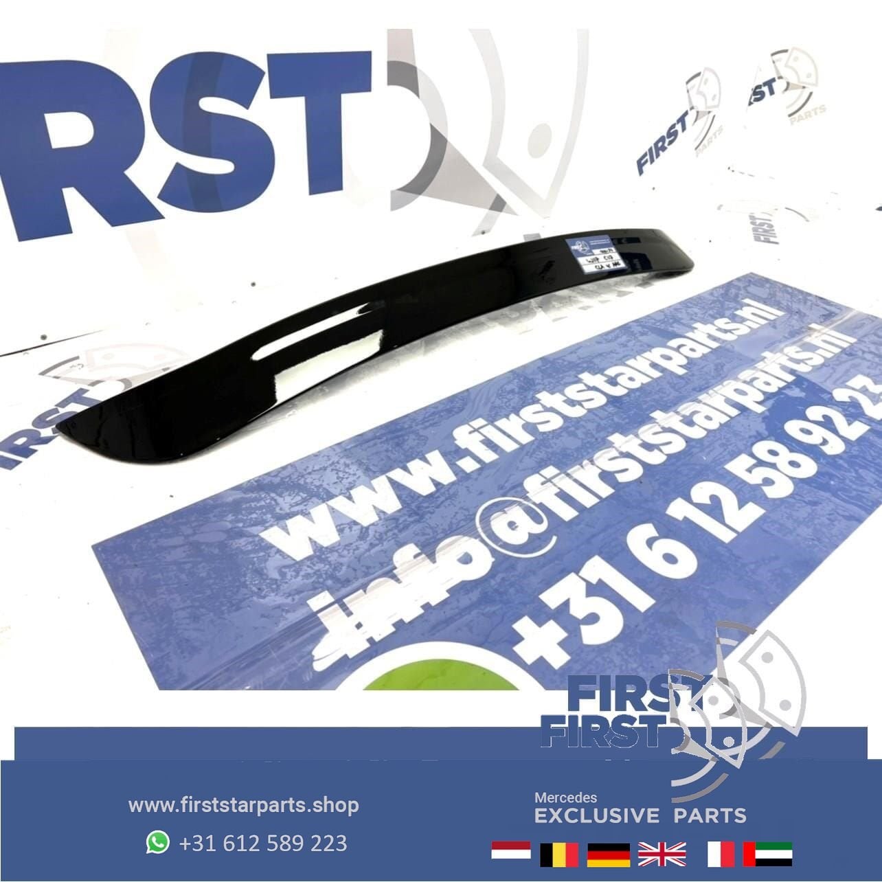 W117 C117 CLA AMG DAK SPOILER ZWART 2013-2018 VLEUGEL ACHTER, Auto-onderdelen, Gebruikt, Ophalen of Verzenden, Achter, -