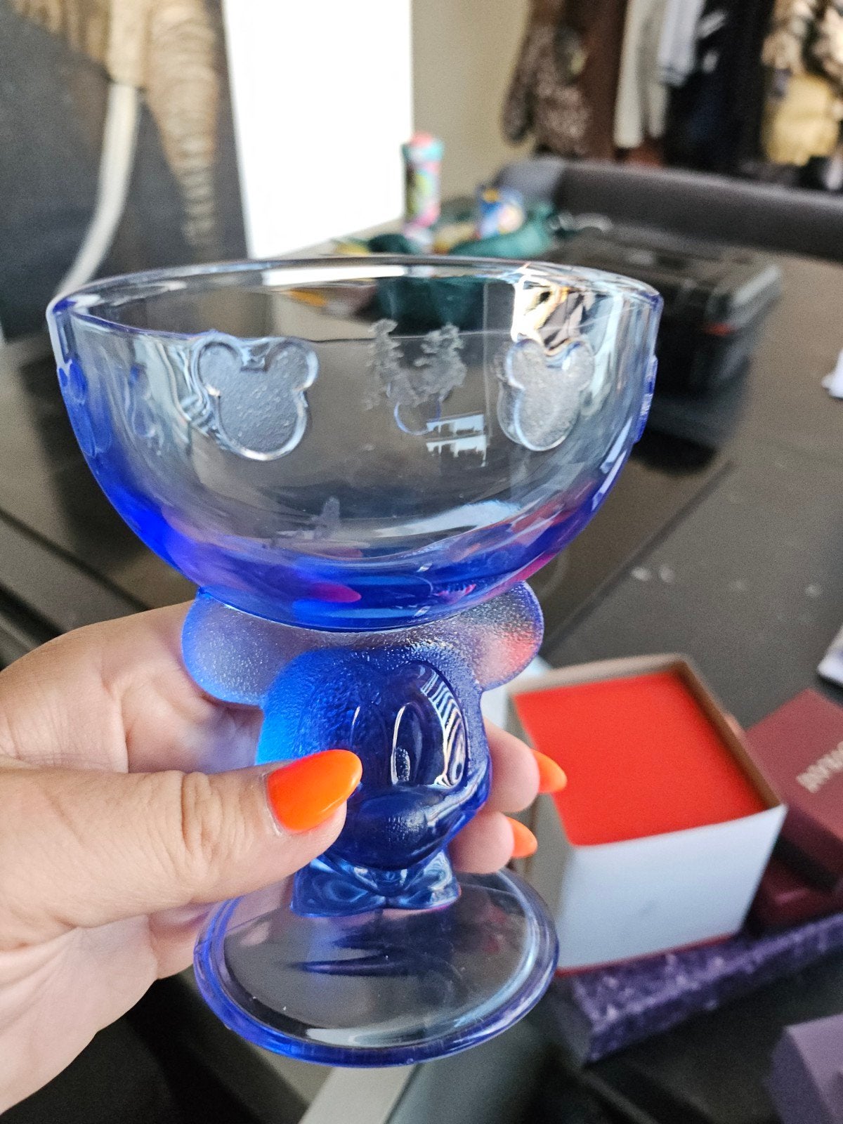 3x Disney Mickey Mouse Glazen - Blauw Servies, Ophalen of Verzenden