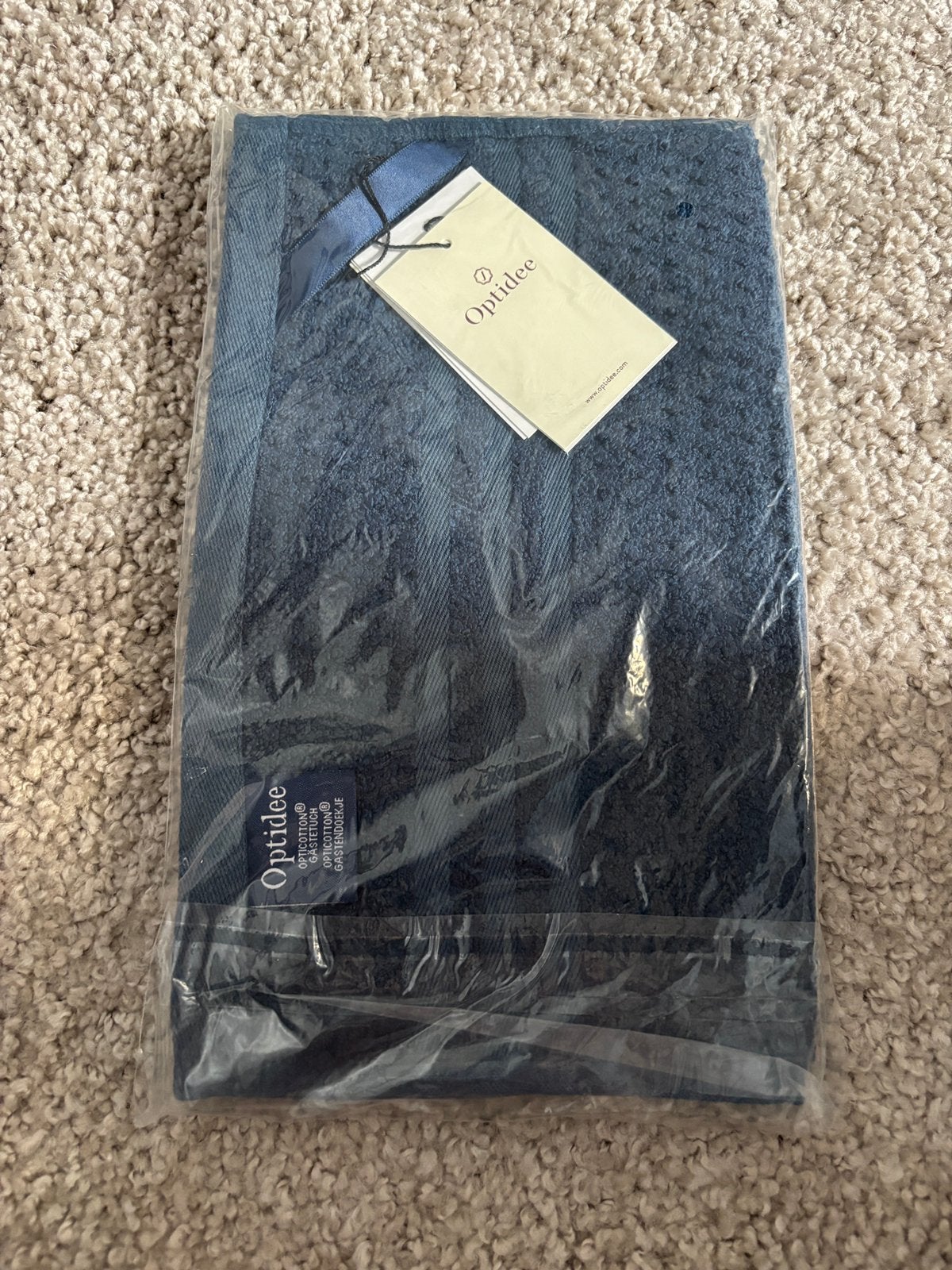 Optidee gastendoekje, Ophalen of Verzenden, Nieuw, Blauw, Theedoek of Handdoek