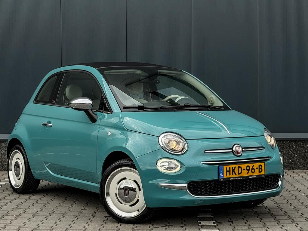 Fiat 500C Anniversario - Carplay - Airco - Cruise - Cabrio, Voorwielaandrijving, 4 cilinders, Cabriolet, Bedrijf