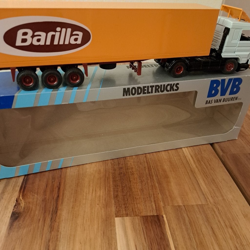 BARILLA SCANIA 143M & KASTEN TRAILER + DOOS TEKNO NIEUW., Verzenden, Nieuw, Bus of Vrachtwagen, Tekno