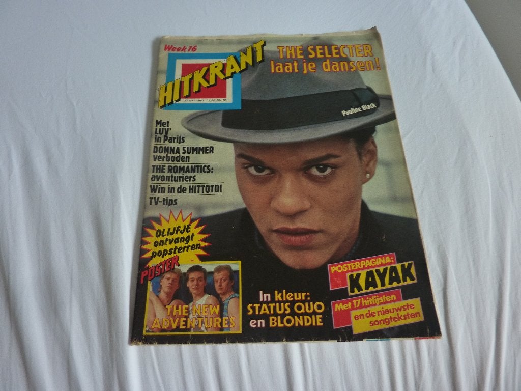 HITKRANT 1980-NEW ADVENTURES-DOLLY DOTS-BLONDIE-LUV-QUO, Verzenden, 1980 tot heden, Tijdschrift