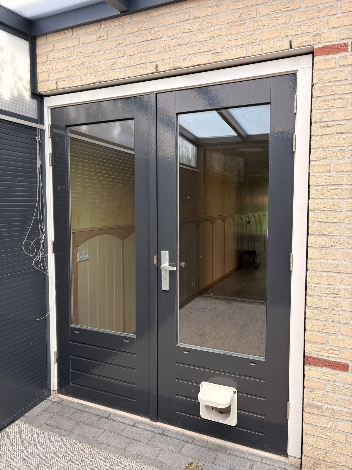 Houten openslaande deuren inclusief kozijn, Ophalen, Gebruikt, Deurkozijn, 150 tot 225 cm