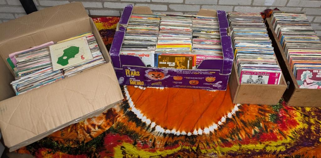 Grote collectie singles: pop, rock, disco, (ca. 1500 stuks), Ophalen, Gebruikt, Pop