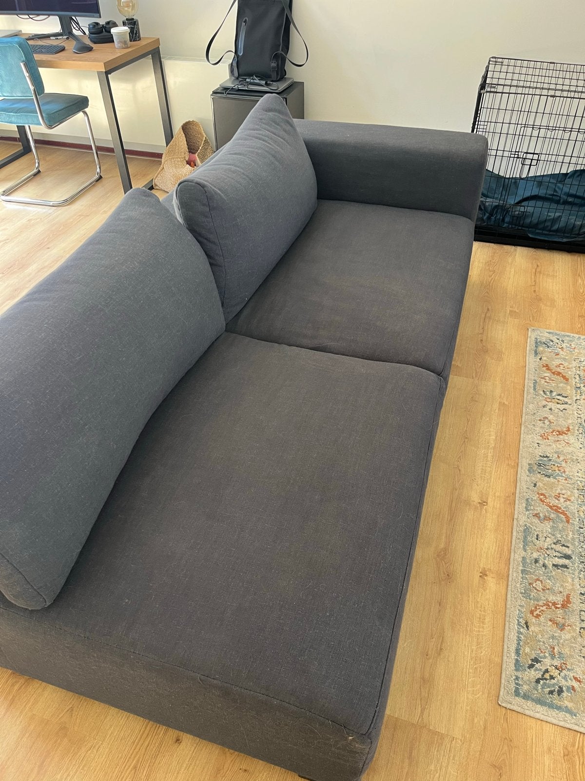 Comfortabele bank - 220x100 cm, Huis en Inrichting, Banken | Bankstellen, Ophalen, Gebruikt, 100 tot 125 cm, Driepersoons