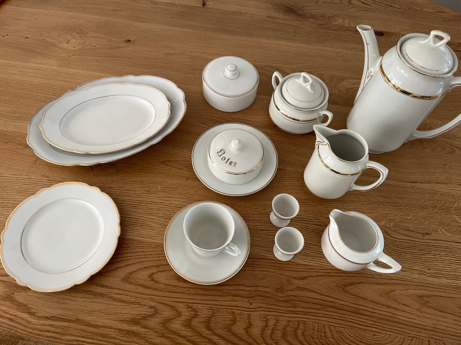 Vintage porseleinen  Ontbijtservies van diverse merken, Ophalen of Verzenden