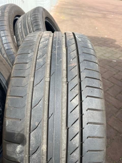 continental contisportcontact 235 55 18, Ophalen, 18 inch, Gebruikt, 235 mm