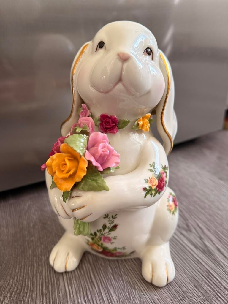 Prachtige floppy ear bunny van royal albert old country!, Ophalen of Verzenden