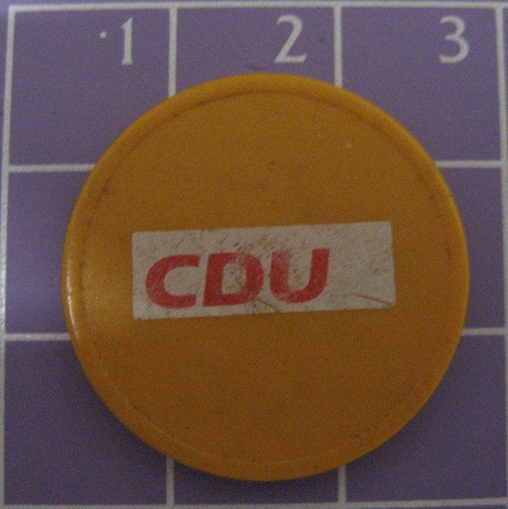 Winkelwagenmunt CDU, Ophalen of Verzenden
