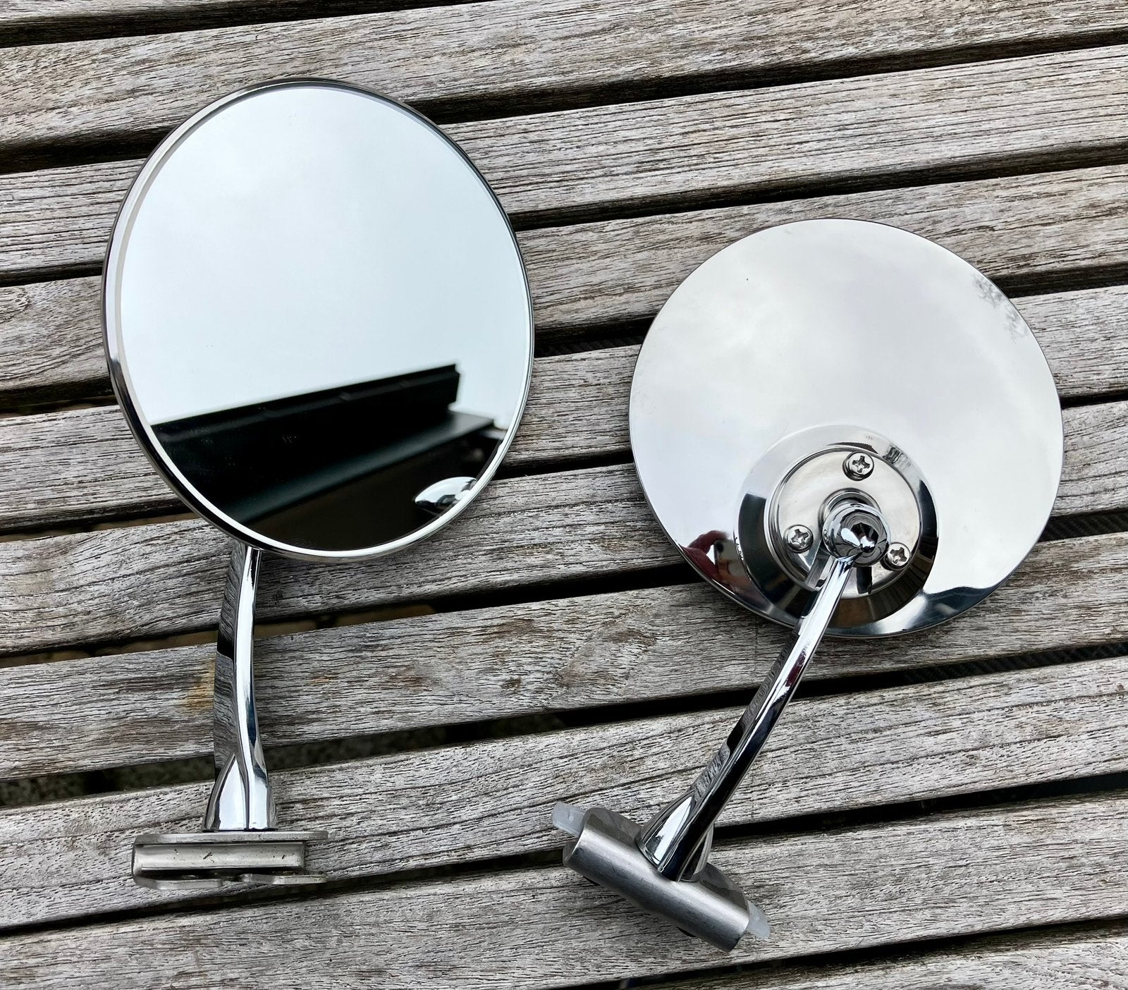 Chrome oldtimer spiegels type Lucas, Ophalen of Verzenden, Nieuw
