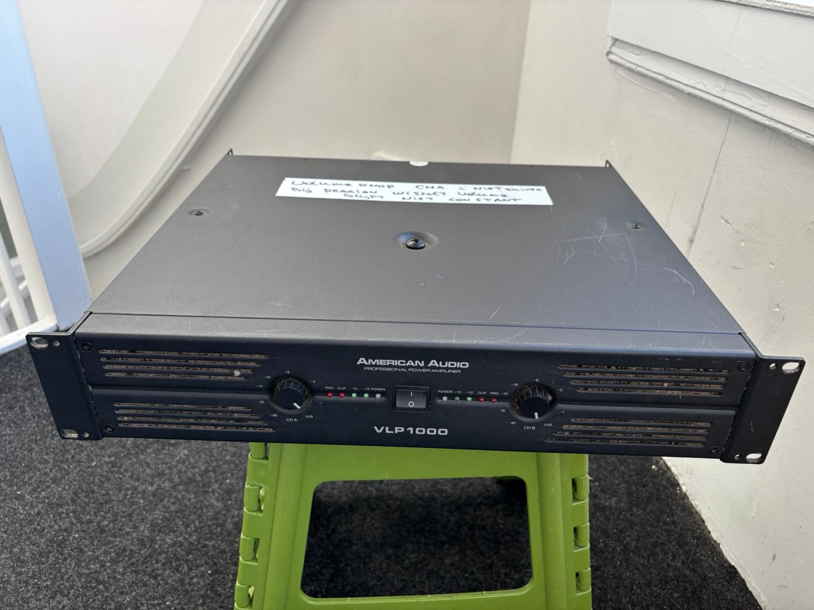 American Audio VLP1000 defect, Ophalen of Verzenden, Zo goed als nieuw, Minder dan 500 watt