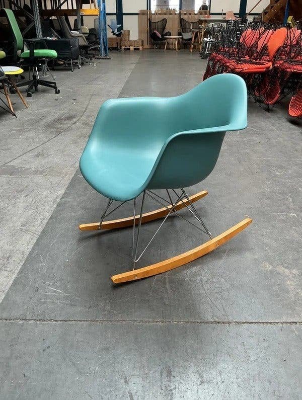 Vitra Eames RAR Design Stoelen | Schommelstoelen | Zeegroen