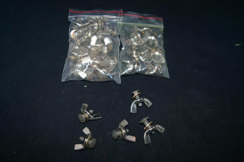 40 stuks bouten met vleugelmoer, Ophalen of Verzenden, Nieuw