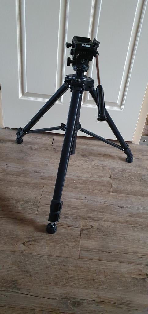 VELBON D-700 video statief - Zo goed als nieuw, Ophalen, Zo goed als nieuw, Minder dan 150 cm, Driepoot