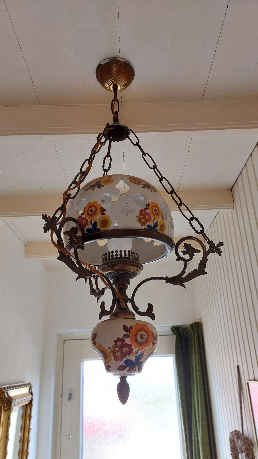 hanglamp, Ophalen of Verzenden, Zo goed als nieuw, Keramiek, Nostalgie