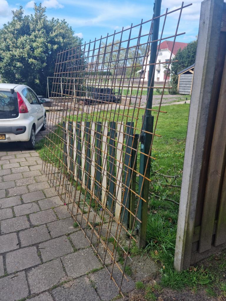 2 x enorm zwaar betongaas 300cm x 200cm ! 15x15cm zeer dik!, Tuin en Terras, Ophalen, Zo goed als nieuw, Minder dan 10 meter, Gaas