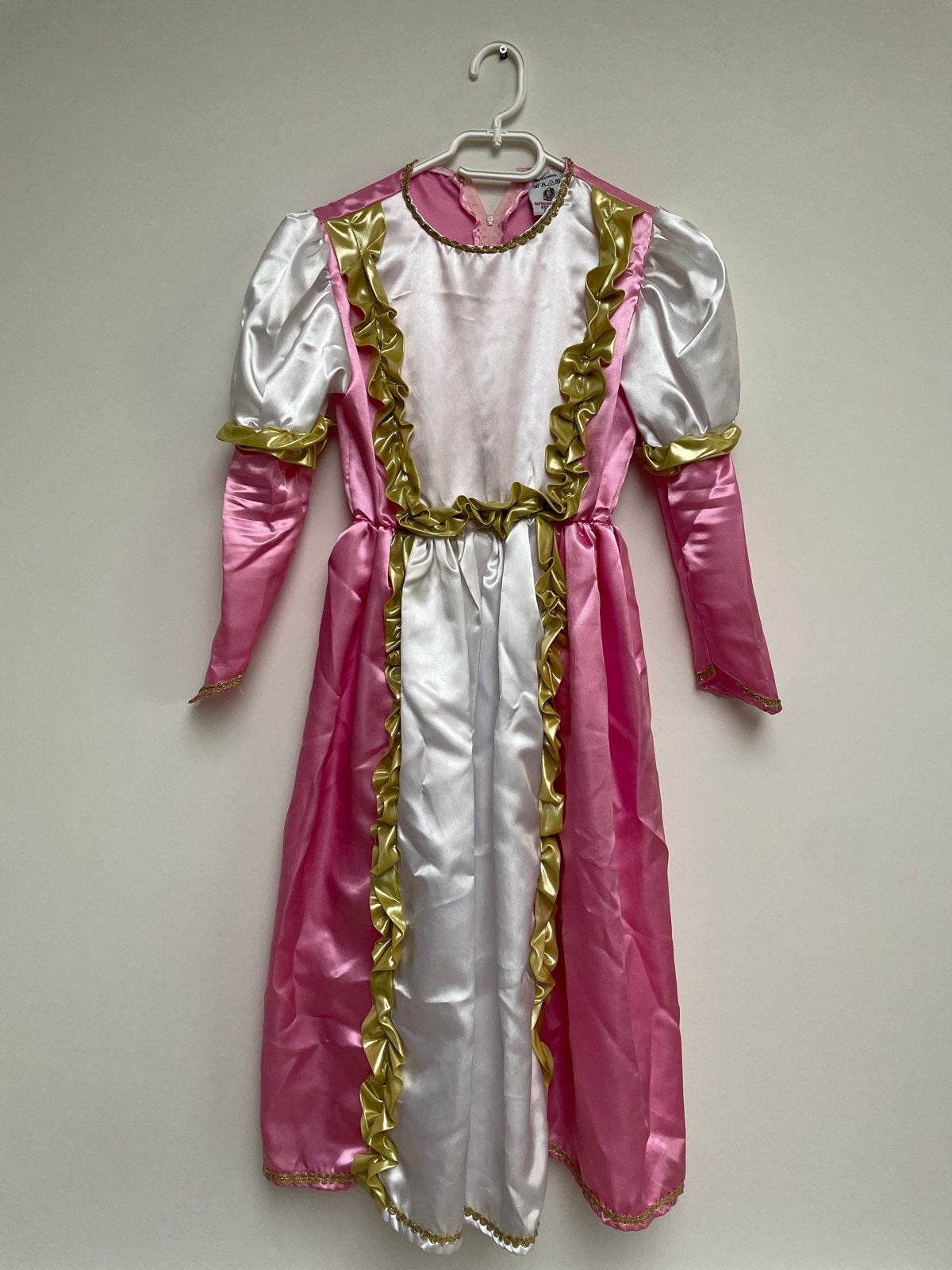 Prinsessenjurk roze/wit - Verkleedjurk meisjes maat 128, Ophalen of Verzenden, Gebruikt, 122 t/m 128, Meisje