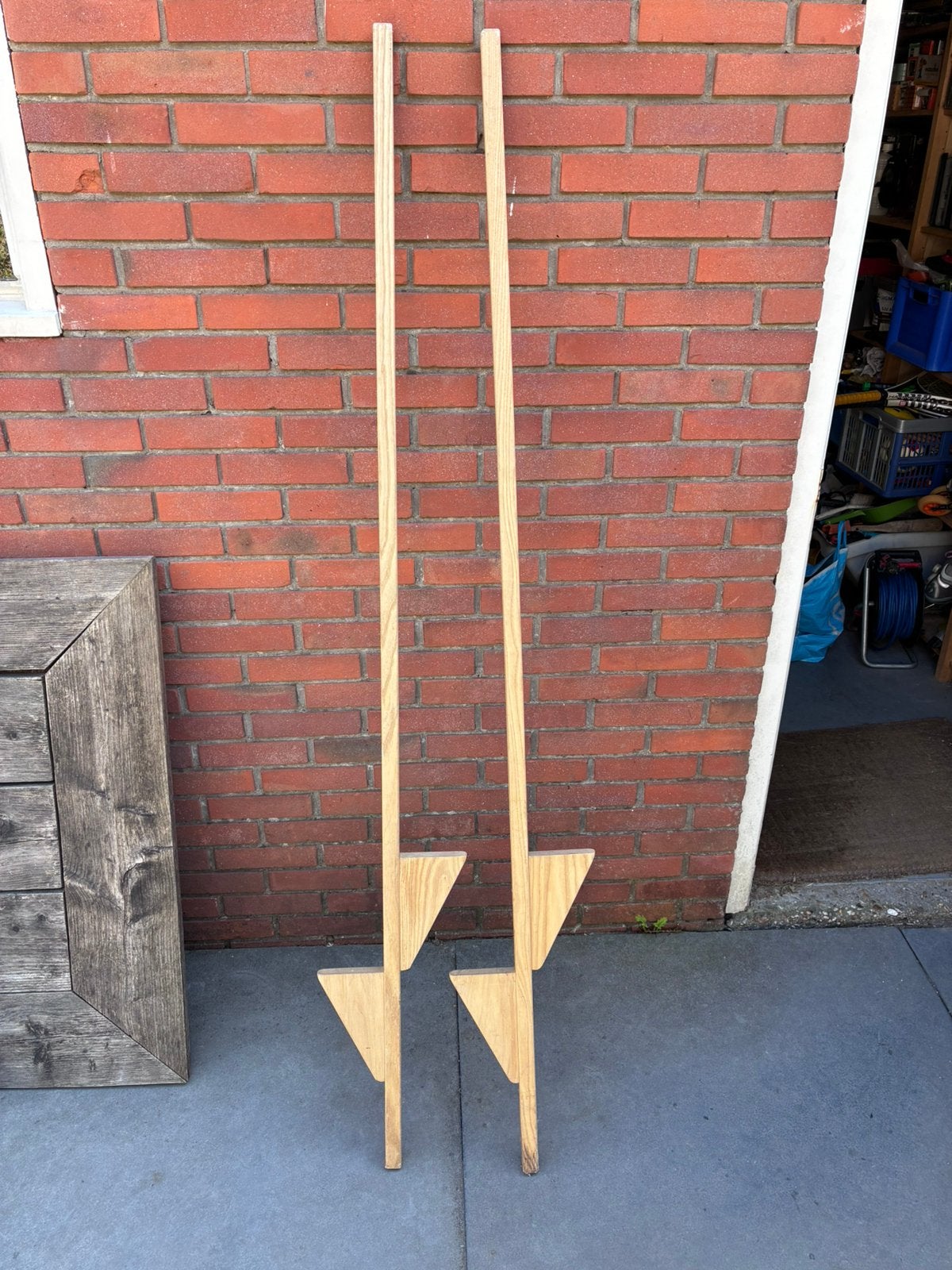 Houten stelten, Ophalen, Zo goed als nieuw