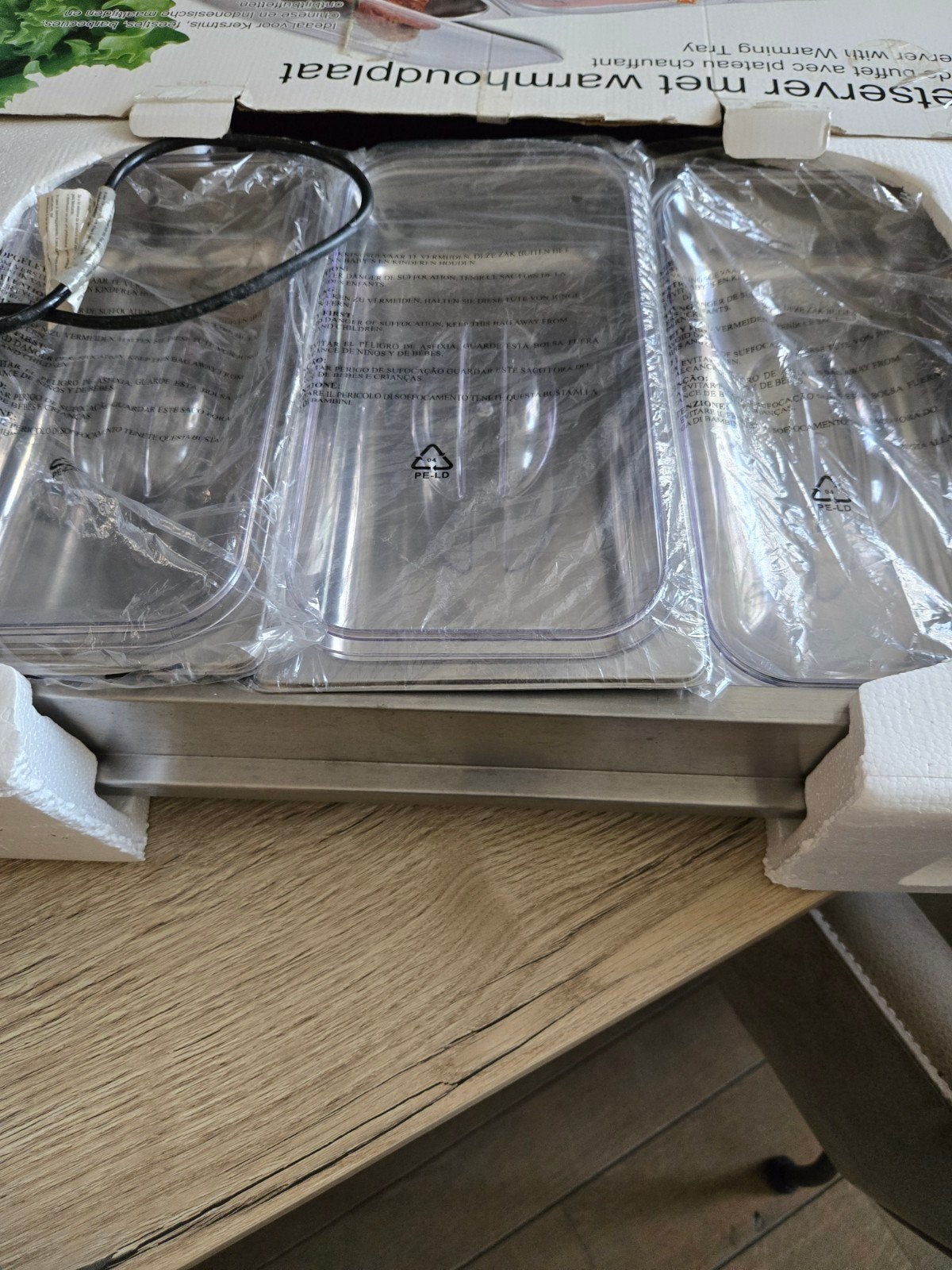 elektrische Warmhoudbakken - 3 stuks, Huis en Inrichting, Overige typen, Ophalen of Verzenden, Zo goed als nieuw, Metaal