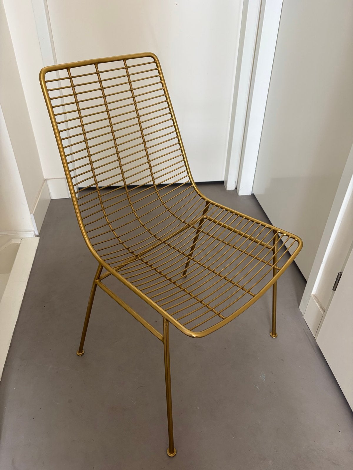 2 Gouden Made stoelen model Marvel - Draadstoel, Ophalen, Twee, Overige kleuren, Zo goed als nieuw