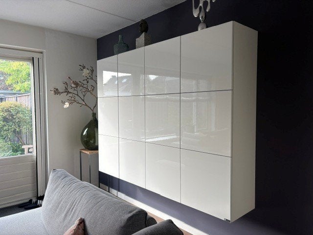 ARTYX Hoogglans wandkast met 4 deuren