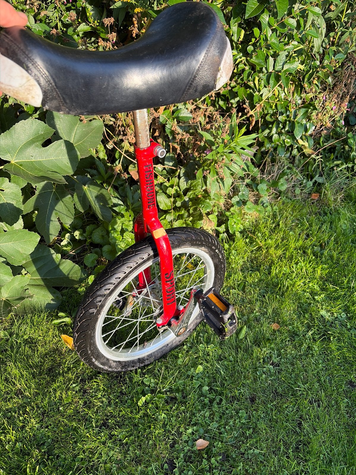 Rode eenwieler - wie maak ik er blij mee?, Ophalen of Verzenden, Gebruikt