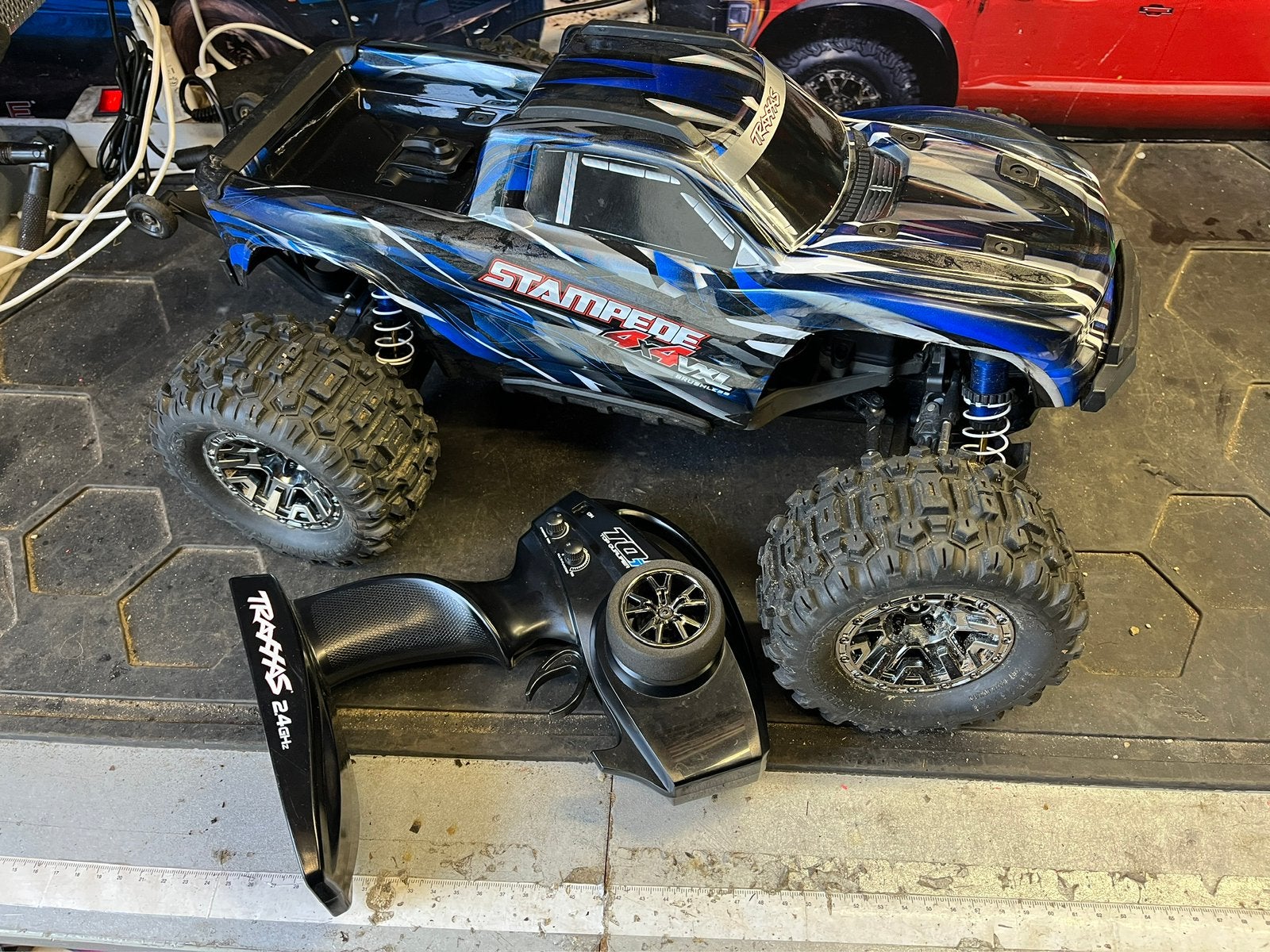 Traxxas Stampede 4x4 VXL brushless HD RC monstertruck RTR, Elektro, Auto offroad, Ophalen of Verzenden, Zo goed als nieuw