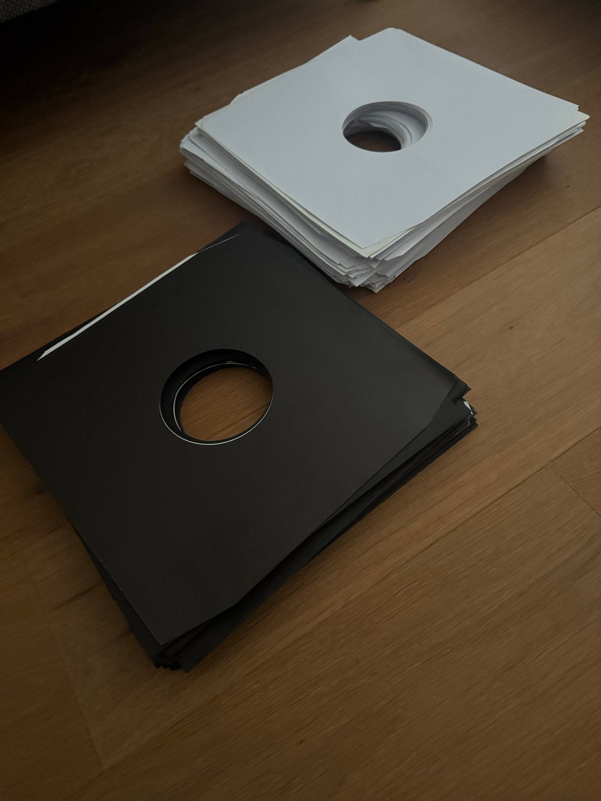 Vinyl binnenhoezen - zwart en wit 200 stuk, Ophalen of Verzenden, Nieuw, Platenspeler-onderdeel, Overige merken