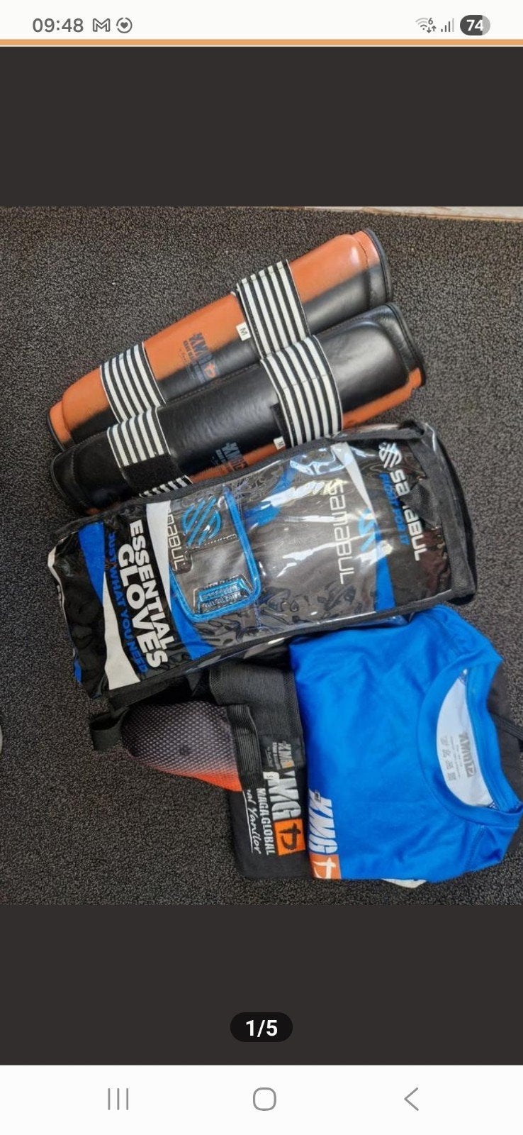 Vechtsport bescherming en kleding set (Sanabul, KMG), Gebruikt, Overige, Vechtsportbescherming, Ophalen of Verzenden