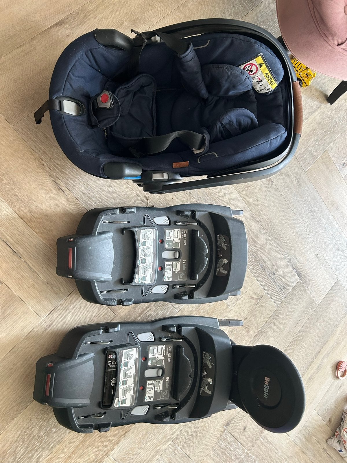 Joolz autostoel met 2x Isofix base (0-1 jaar), Gebruikt, Isofix, 0 t/m 13 kg, Ophalen