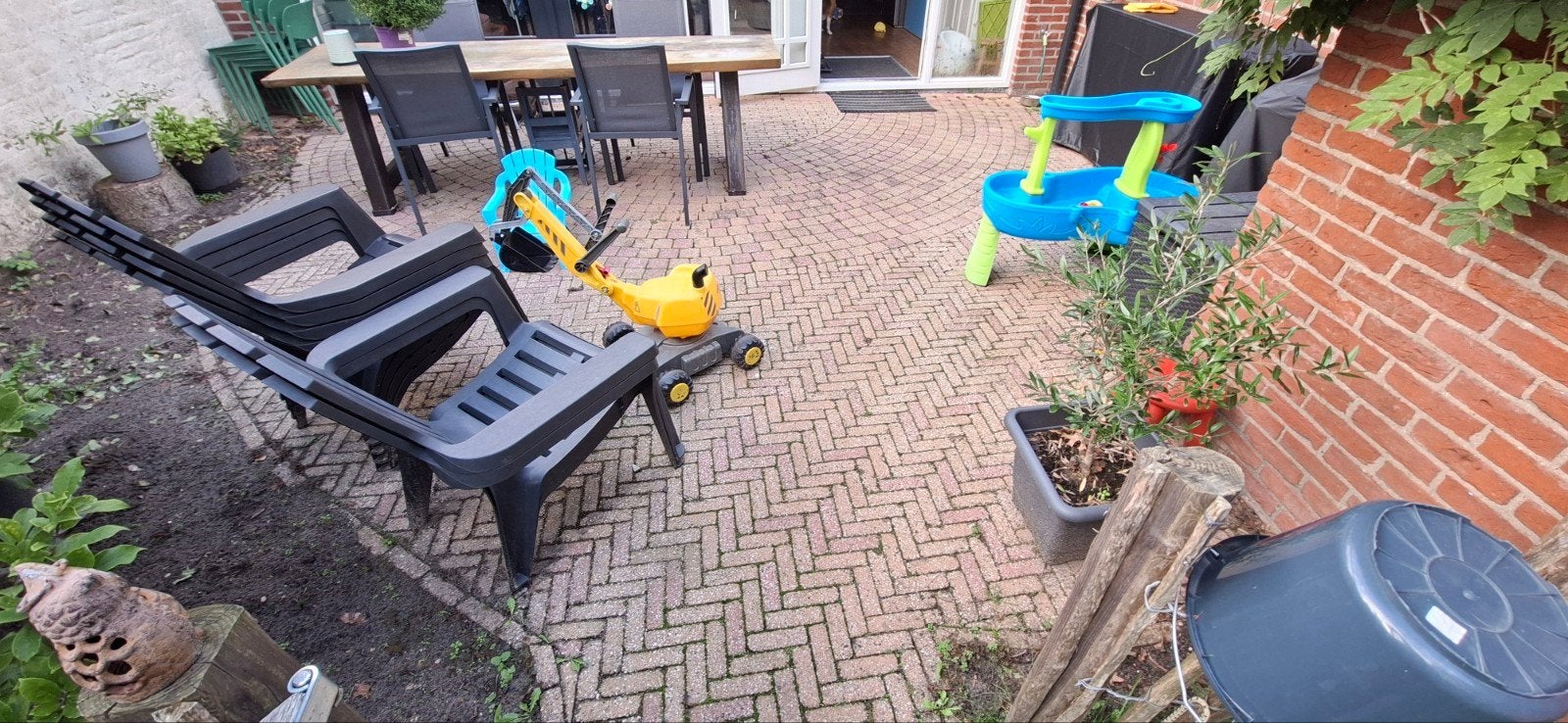Ongeveer 20m² gebruikte bestrating, Tuin en Terras, Ophalen, Gebruikt, Klinkers, 10 m² of meer
